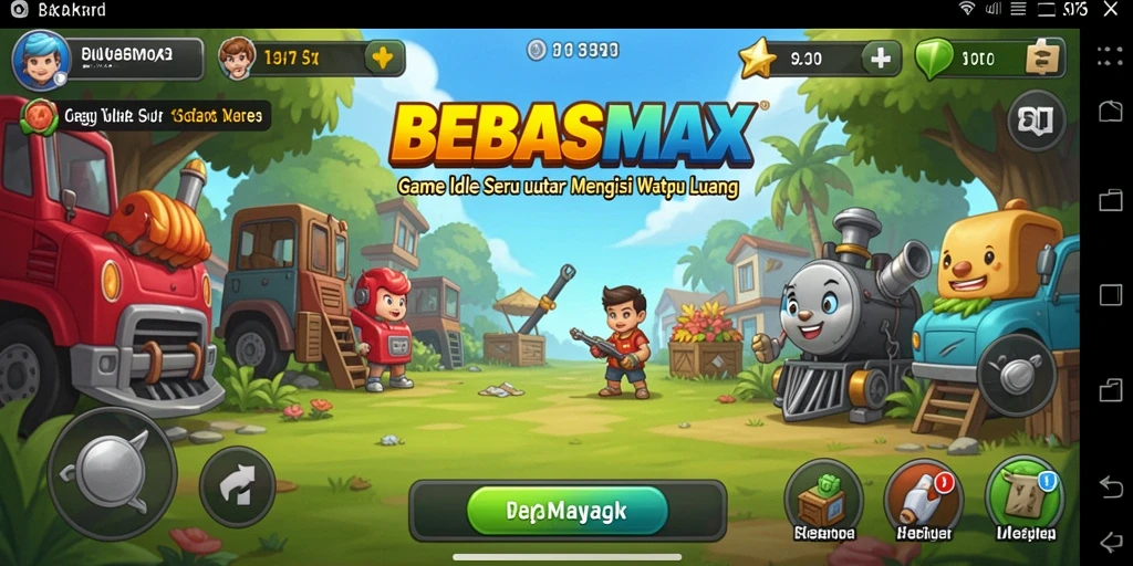 Tampilan gameplay BEBASMAX yang mengasyikkan dan penuh warna.