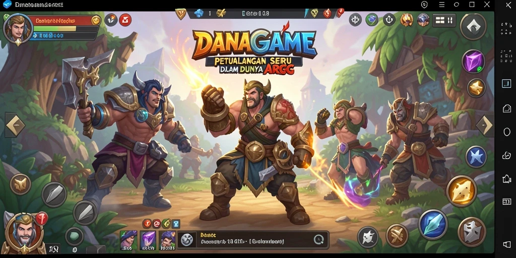Tampilan mendebarkan dari pertempuran di game ARPG DANAGAME.