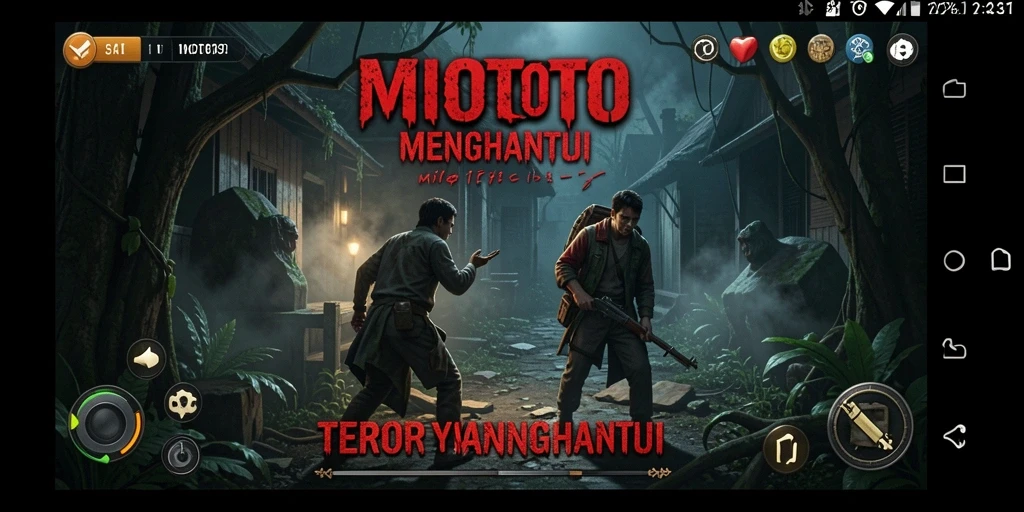 Screenshot menampilkan momen menegangkan dalam gameplay MIOTOTO.