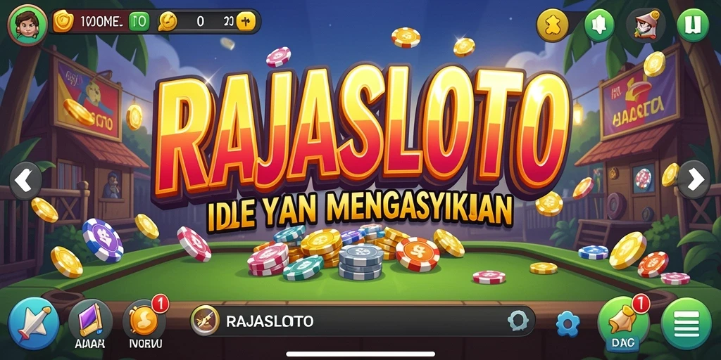 Tampilan gameplay RAJASLOTO yang menyenangkan dan santai.