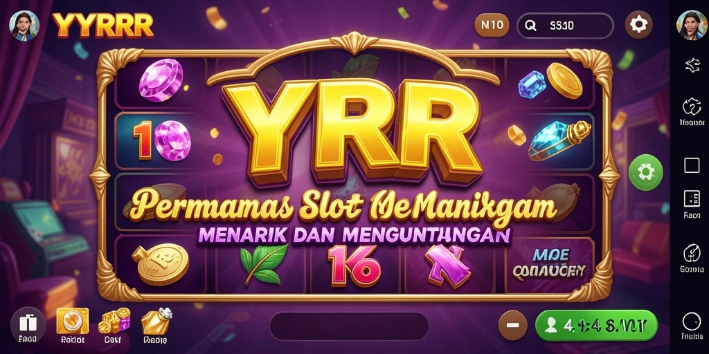 Tampilan mengesankan dari gameplay YYRR saat memutar gulungan slot.